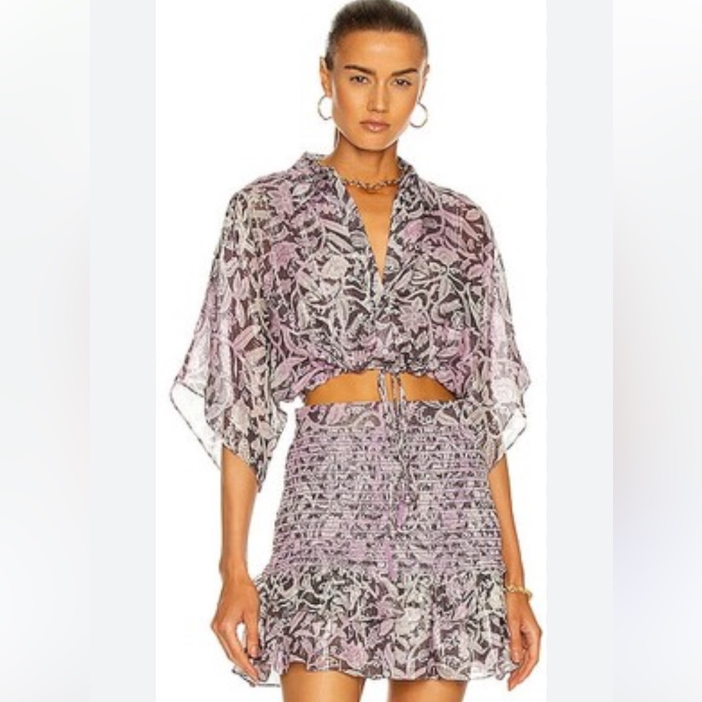 ROCOCO SAND ‘Kian’ Cropped Shirt- New with Tags